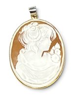 Pendente Mandile 1922 Donna Cammei  in Argento Conchiglia 2MCICM111.15 - 2MCICM111.15